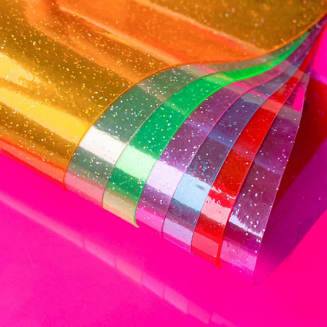 Rouleau de tissu PVC super transparent,couleur bonbon,gelée colorée,vinyle,similicuir  pour sac artisanal,boucle - [1281]-6[C1] - Cdiscount Beaux-Arts et Loisirs  créatifs