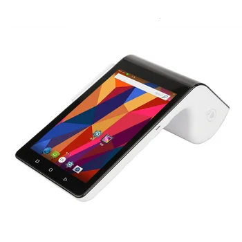 

PT7003 Android Handheld Pos With Printer All In One Dual Touch Screen Barcode Card Reader With Thermal Printer