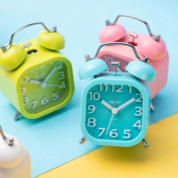 

Smart Alarm Clock Analog Mechanical Sunrise Bell Kids Travel Alarm Clock Wireless Char Desk Novelty Budzik Home Gadgets XX60AC