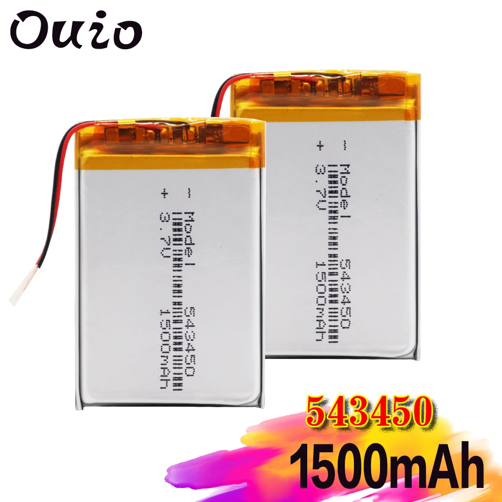 Литий-полимерная аккумуляторная батарея 1500 мАч 543450 3 7 в литий-ионная 503450 523450 для