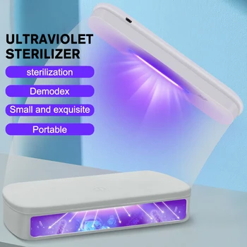 

UV Phone Sterilizer Box Ultraviolet Lamp Mask Jewelry Cleaner Personal Sanitizer Disinfection Cabinet with Aroma Esterilizador