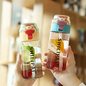 

New Style Bottle Nipple Straw Sports Bottle Students Outdoor Hand Cup with Straw with Measuring TRITAN Plastic Cup