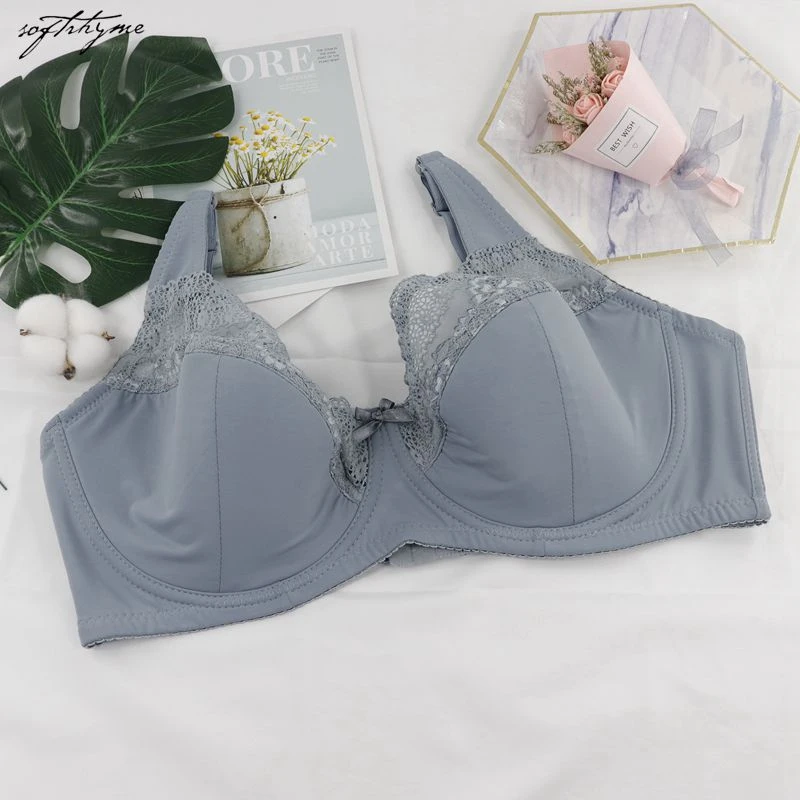 

Softrhyme Super Big DDDD G FF H cup Push Up Plus Size Bra Large Underwire Brassiere Spandex Full coverage Bras for Women