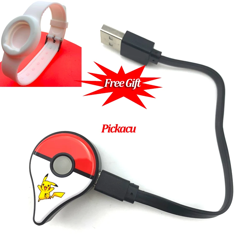 pikachu Для Pokemon Go Plus, Bluetooth, браслет, часы, авто ловля, игра, аксессуар для kingd, умный браслет+ USB кабель - Цвет: pikachu