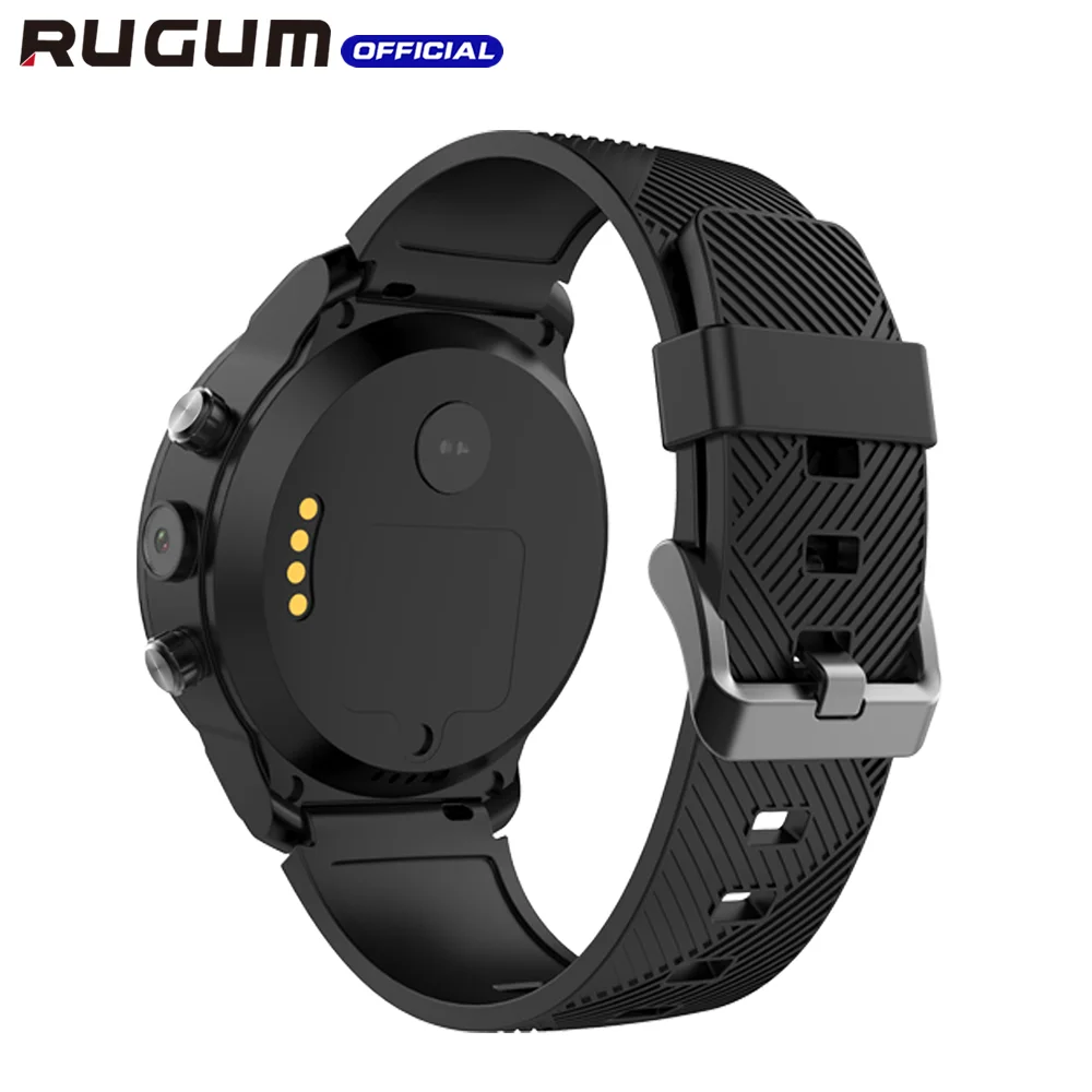 RUGUM DA09 4G Смарт-часы Android 7,1 AOMLED дисплей 5.0MP камера gps wifi фитнес-трекер водонепроницаемые умные часы телефонный звонок