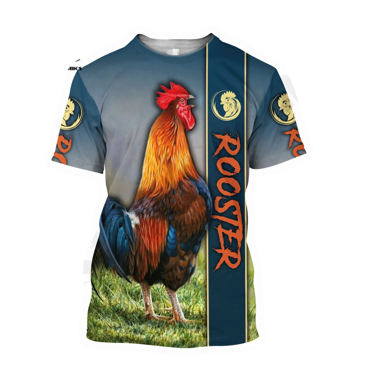 PLstar Cosmos 3DPrint Newest Rooster Animal Flag Art Unique Man/Woman Harajuku Streetwear Casual Funny T-Shirt Short Sleeve Q-2