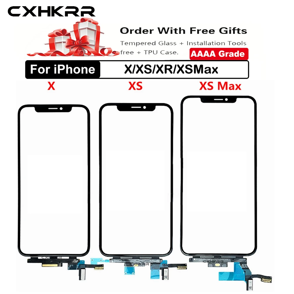 

Original Touch Screen Digitizer for iPhone X/XR/XS/XS Max LCD Screen Outer Glass With Touch Panel Replacement + Tracking number