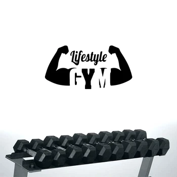 

Fitness weightlifting men's home removable wall decoration Stickers Wall Stickers children's room gym wall decoration