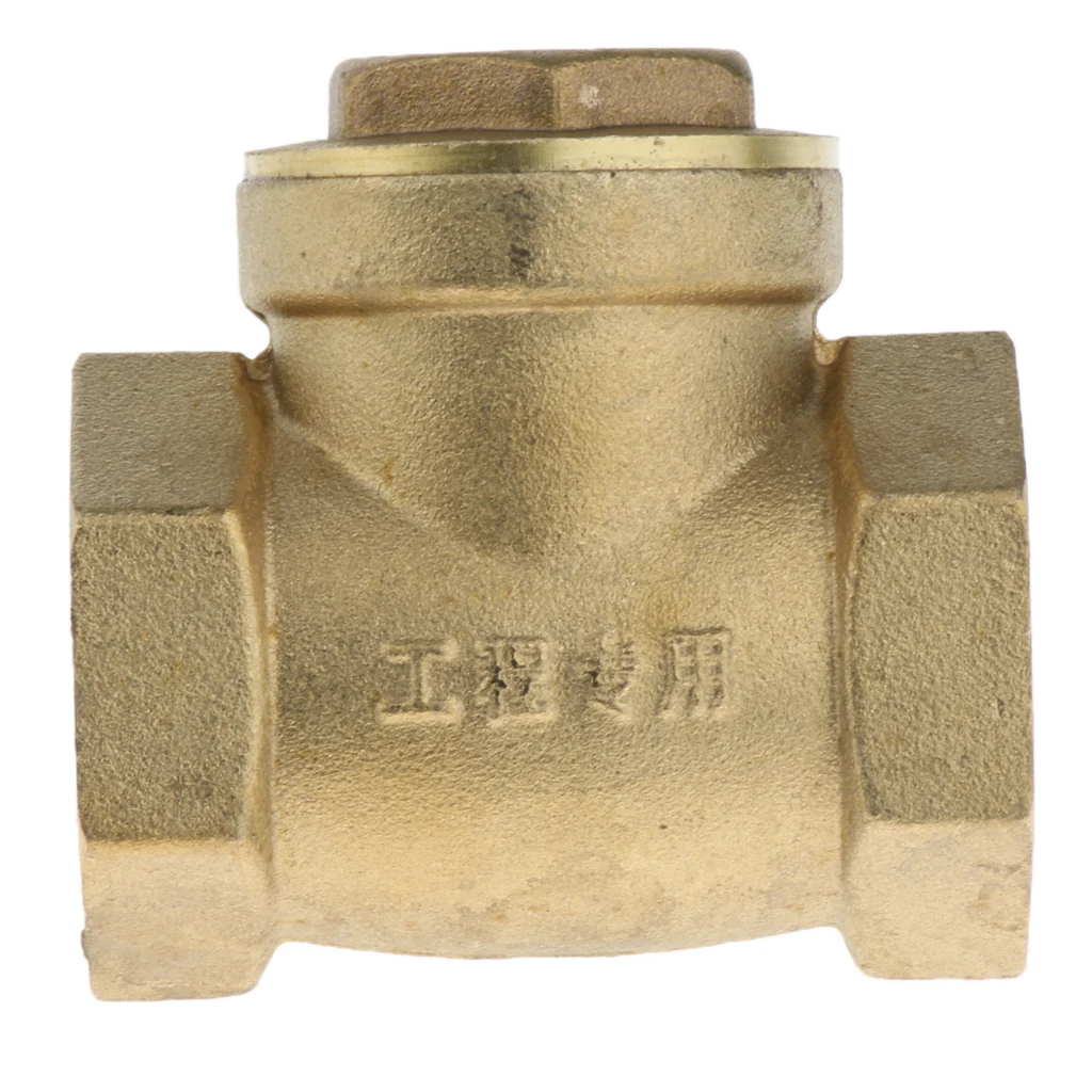 1-inch Internal Thread DN25 Brass Shut-off Valve One-way Check Valve