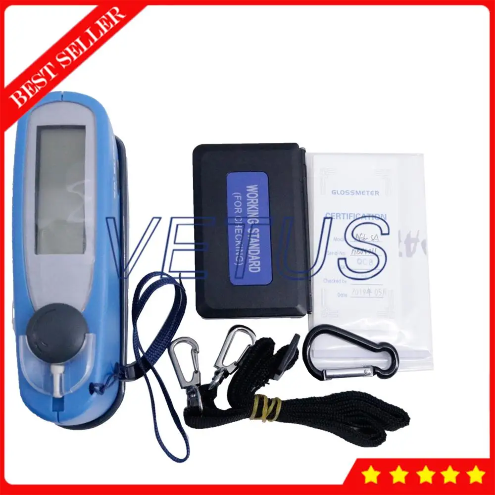 MG6 SA 60 Degree Gloss Meter with Surface cleaning Glossmeter Vancometer Tester-in Glossmeters