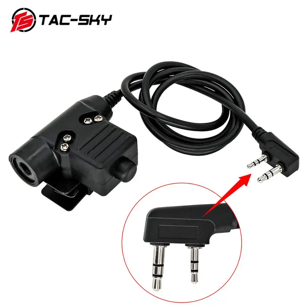 TAC SKY PTT U94 PTT upgraded version of the new plug tactical PTT U94 military tactical 4