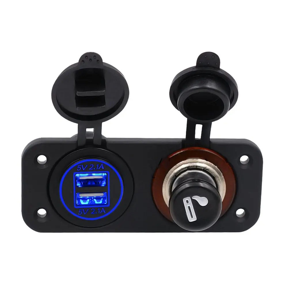CS-526J2 Автомобиль Мотоцикл Мощность Порты и разъёмы USB адаптер 12 V/24 V пробки прикуривателя автомобиля аксессуары