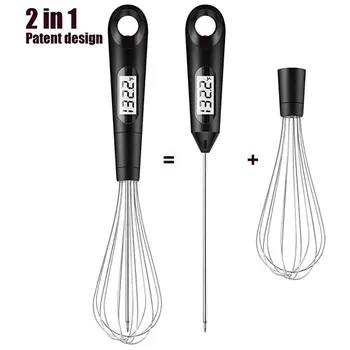 

Egg Beater Milk Mixer Digital Kitchen Thermometer For Meat Milk Cooking Food Probe BBQ Electronic Thermometer Kitchen Tools