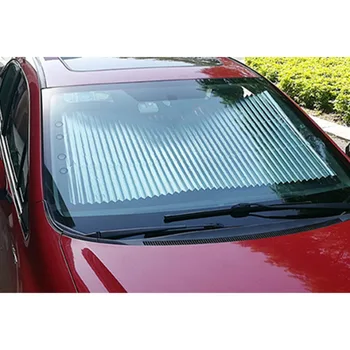 

Hot Auto Car Window Sunshade Retractable Foldable Windshield Sunshade Cover Shield Curtain Auto Sunshade Block Anti-UV Car Windo