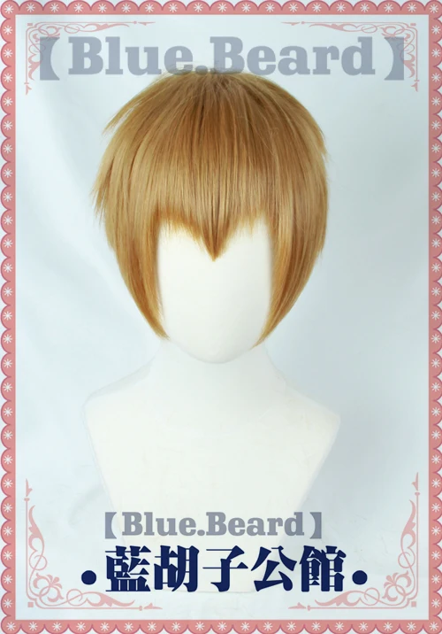 

Mob Psycho 100 Reigen Arataka Cosplay Wigs High-temperature Fiber Synthetic Hair Golden Short Hair + free hair net