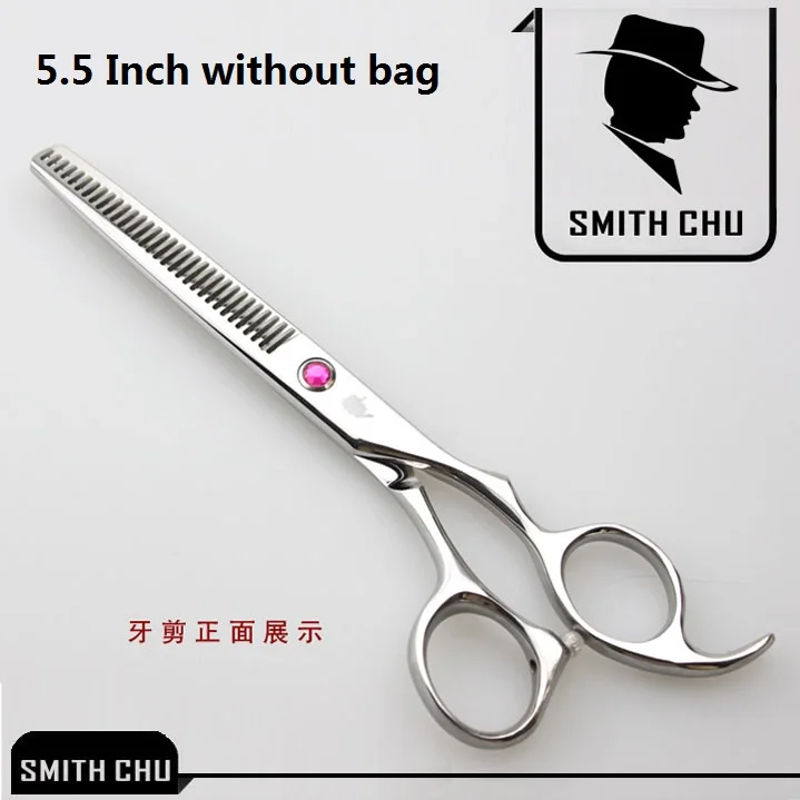 6,0 дюйма Японские Стальные Парикмахерские филировочные ножницы Профессиональные ножницы для стрижки волос Smith Chu Salon Парикмахерские ножницы набор LZS0076 - Цвет: LZS0005 55 no bag
