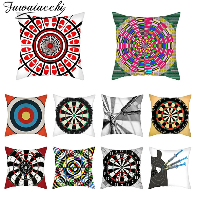 Чехол для подушки Fuwatacchi Darts с реалистичным принтом наволочки украшение дома