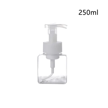 

Liquid Soap Multi-Purpose Foam Pump Dispenser Bottle Hair Mousse Shampoo Container Travel Portable Makeup Tools Outdoor Square