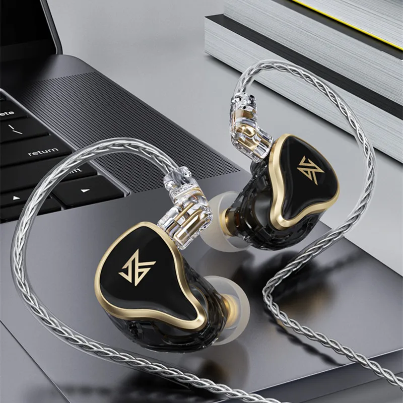 KZ ZAS-auriculares internos híbridos 1DD 7BA, cascos metálicos