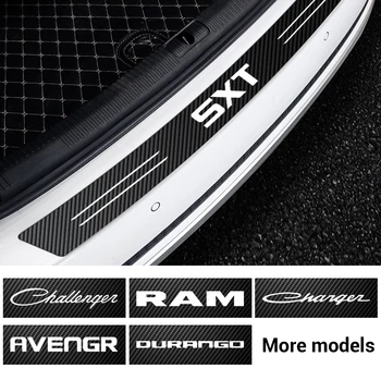 

Carbon Fiber Car Rear Bumper Protector Sticker for Dodge SXT Challenger RAM 1500 Charger Avengr Durango Caliber Dart Nitro SRT