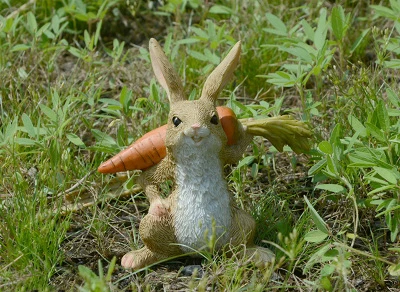 Милый Пасхальный кролик, настольный декор, сказочный сад, кролик, фигурка животного, домашний декор, подарок на день Святого Валентина, миниатюрные садовые фигурки - Цвет: Carrot rabbit