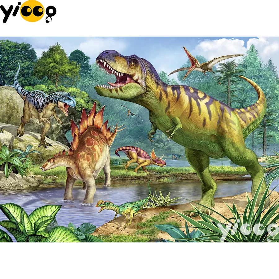 

Full Square/Round drill diamond Painting World of Dinosaurs 5D DIY diamond embroidery mosaic Decoration painting BX0104