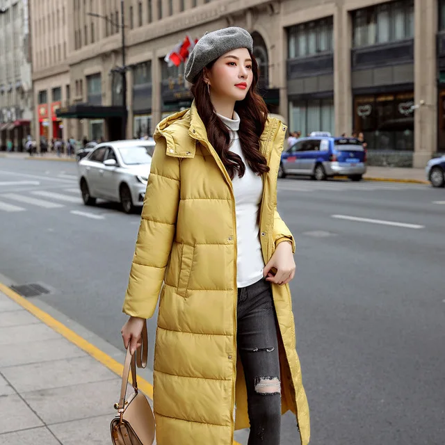 Down Parka Women Winter Coat Long New Arrival Thick Warm Fashion Slim Hooded Down Jackets Female Ladies Outwear Plus Size