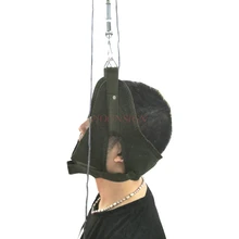 neck traction Green Canvas Cervical Traction Belt Sling Tractor Stretch Chair Thickening Hood Neck Care Tool Home Medical
