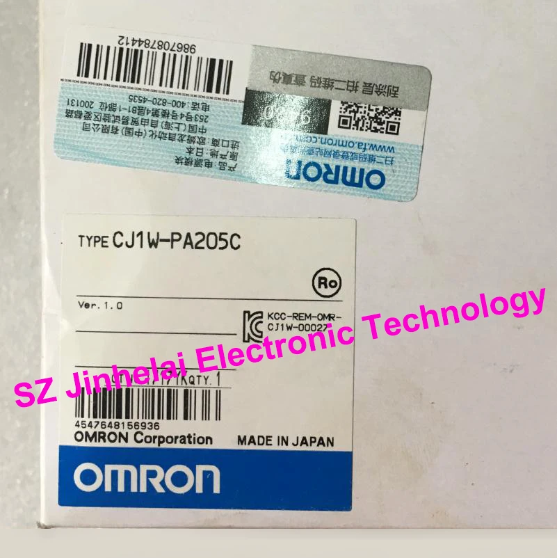 Новое и оригинальное CJ1W-PA205C OMRON Импульсный источник питания, блок питания