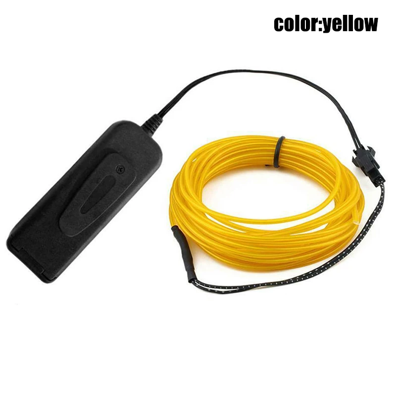EL Wire неоновый RGB цветной светодиодный светильник, Набор фигурок для одежды E2S