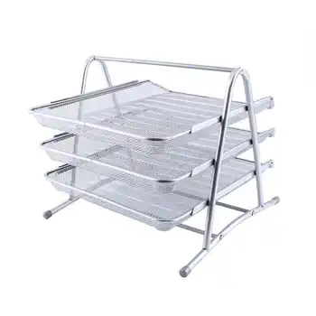 

Office File Desk Sorter Document Paper Letter Metal Mesh Trays Organiser Holder Hardware Tools