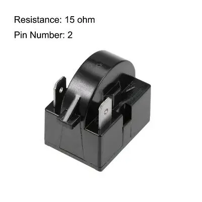 Холодильник стартер PTC реле 15 Ohm 2 Pin+ компрессор устройство защиты от перегрузки 1/6HP