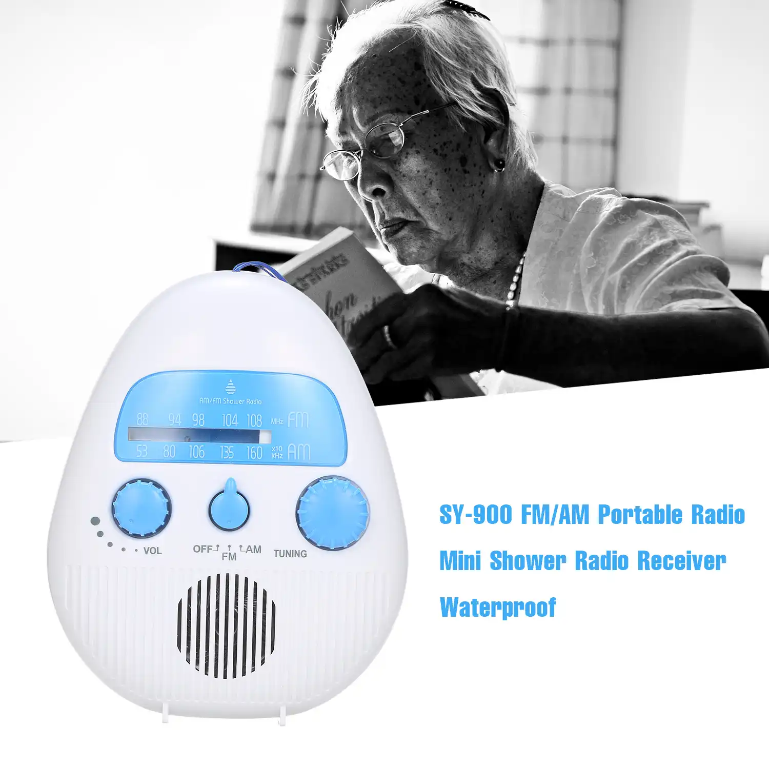 Docooler Sy 900 Fm Am Radio Portable Mini Shower Receiver Portable Mini Shower Radio Receiver