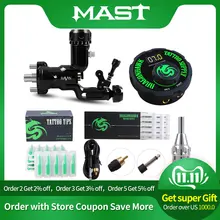 Ротационная тату машина Ворон шейдер лайнер мощная тату-машинка для перманентного макияжа ЖК-источник питания тату