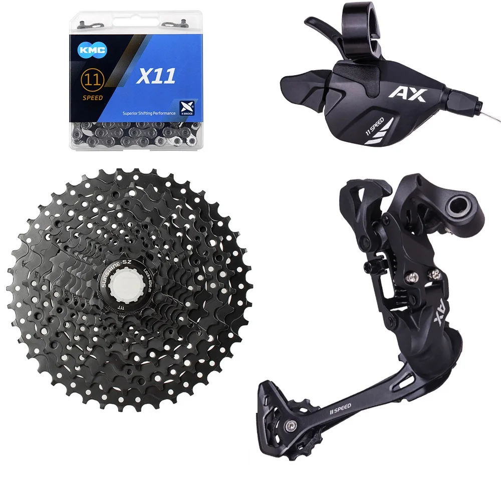 

1x11 11S Speed MTB Bicycle Groupset LTWOO AX11 Shifter Lever Rear Derailleur 11-46T 50T Cassette X11 Chain For M8000 M7000