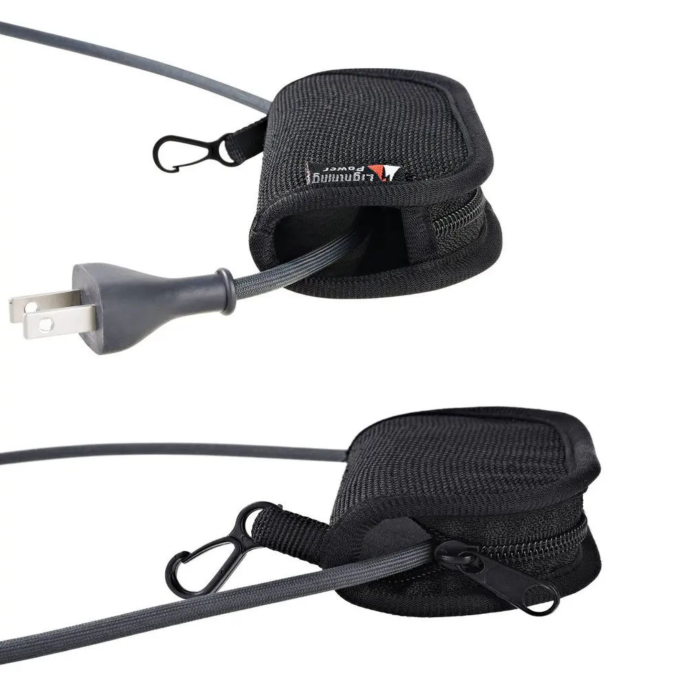 Travel USB Cable Organizer Storage Bag Electronic Accessories Case Travel Organizer Zipper for Apple HomePod Audio Cable