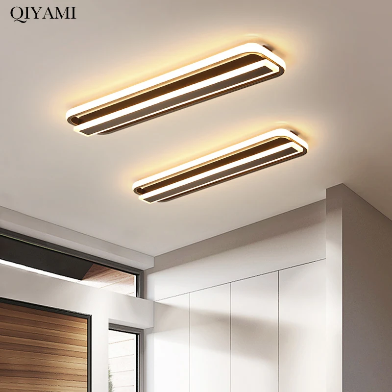 

Modern LED Ceiling Lights For Living Room Bedroom Corridor Indoor Rectangular Aisle Acrylic Lamps Home Deco Lighting Fixtures