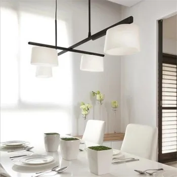 

Modern White Glass Cover Dining Pendant Lights 4 Head Rotatable Restaurant Light Nordic Studio Lamp Cafe Light Free Shipping E27