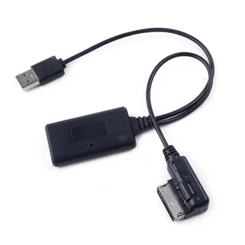 

18cm Car AUX Cable Adapter Wireless Bluetooth Module Radio Stereo ABS Black Fit for Audi A4 A5 A6 A8