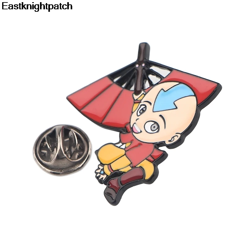 Последний Airbender цинковый сплав булавки para рюкзак одежда медаль для рубашки шляпа insignia значки броши для мужчин и женщин медаль E1166
