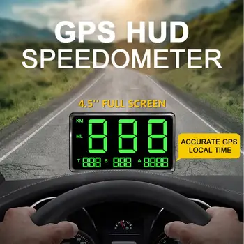 

Car GPS Speedometer LED Head Up Display Altitude Display Projector KM/h MPH Odometer Auto Accessories Overspeed Warning System