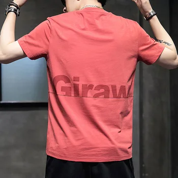 

TONLION Red T Shirt Men Simple Letter Print Mens Tees T Shirt Fashion T Shirts Men White Short Sleeve Tops Clothes 2020 New OL