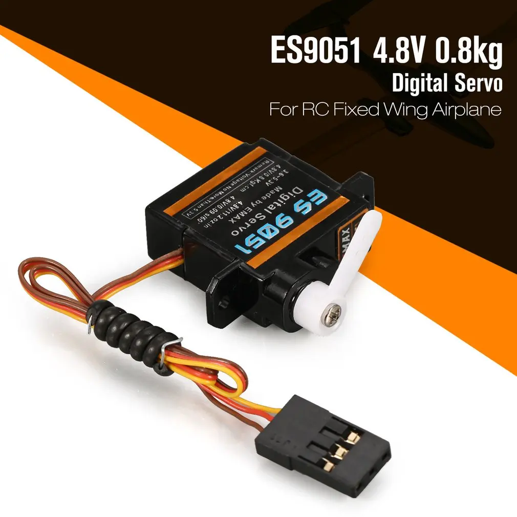 Цифровой пластиковый сервопривод EMAX ES9051 4 3g 8 В 0 кг 09 сек./60 градусов для