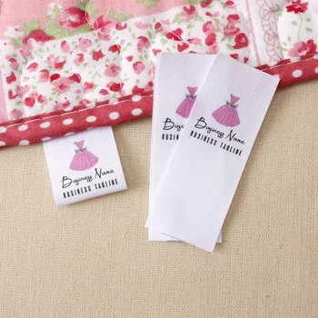 

Custom Fabric Labels, Personalized, Fabric Labels Sew-on, Custom Design, Name Added, Colorfast 100% Cotton(MD2071)