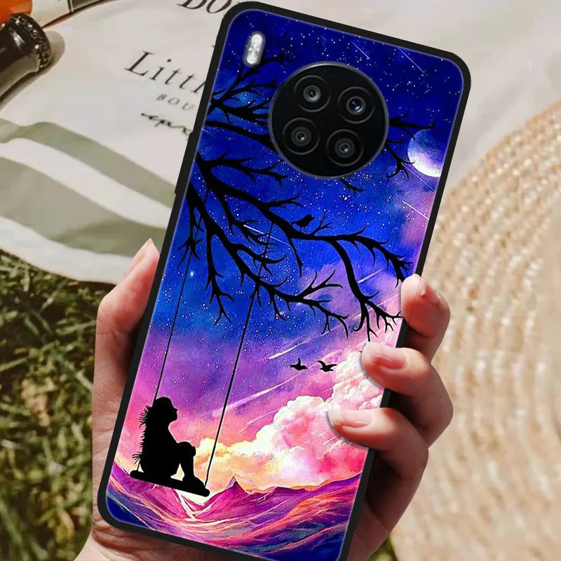 For Huawei Nova 8i Case Nova8i Cute Silicone Case Soft Slim Fundas For Huawei Nova 8i New Phone Cases nova8i 8 i Cover Bumper neck pouch for phone Cases & Covers