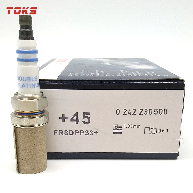 TOKS 4pcs 0242230500 FR8DPP33 Platinum Spark Plug For Mercedes-Benz Chrysler Kia Toyota FR8DPP33+ | Автомобили и мотоциклы