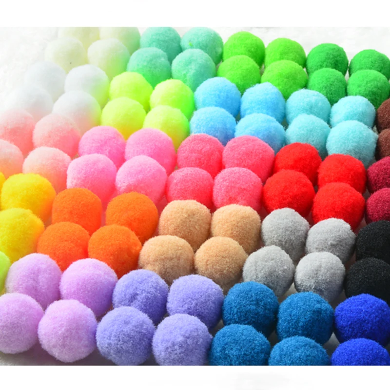 mix color 20 шт. помпон 30 мм Мягкие помпоны пушистые плюшевые поделки DIY помпоны шар пушистый домашний Свадебный Рождественский Декор швейные принадлежности - Цвет: mix color
