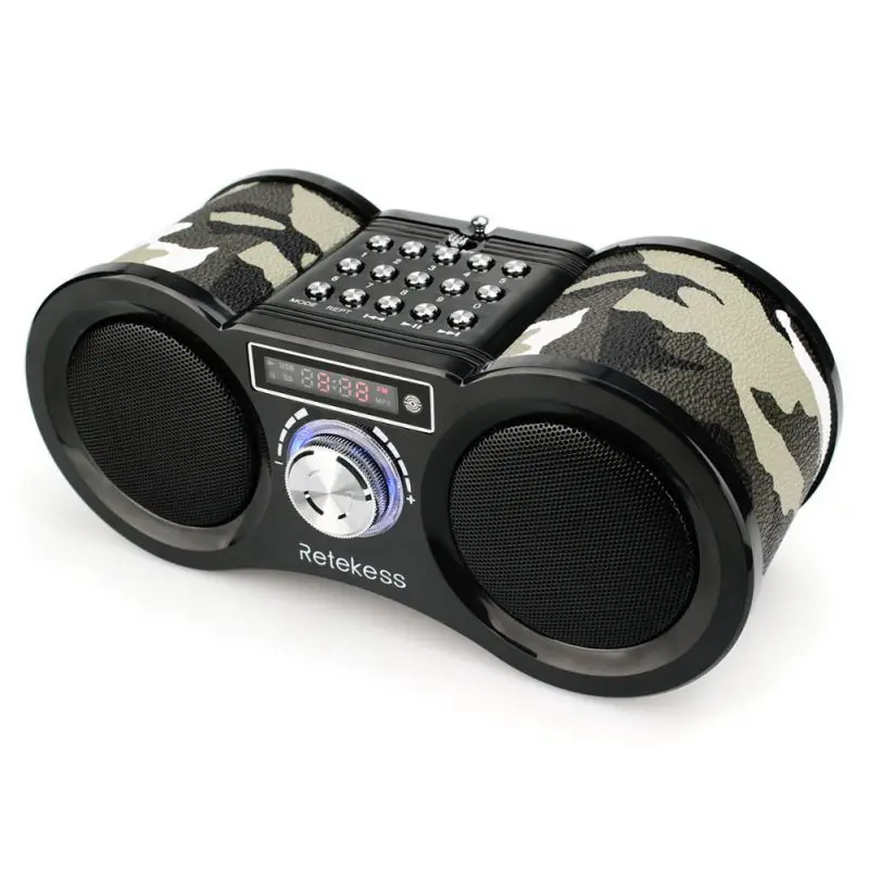 

Retekess V113 FM Radio Stereo Digital Radio Speaker USB Disk TF Card Portable MP3 Music Player