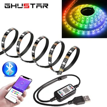 

DC 5V Bluetooth USB Led Strip Black 0.5M 1M 2M 3M 4M 5M SMD5050 Flexible Led light for HDTV TV Backlight Lights Strips Neon Lamp