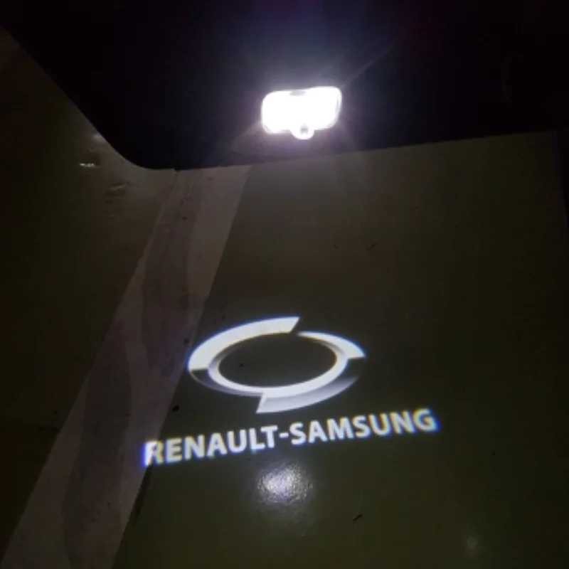 YY for Renault Samsung LED Car Door Lights Logo Projector Light Welcome SM7 SM5 QM5 | Автомобили и мотоциклы